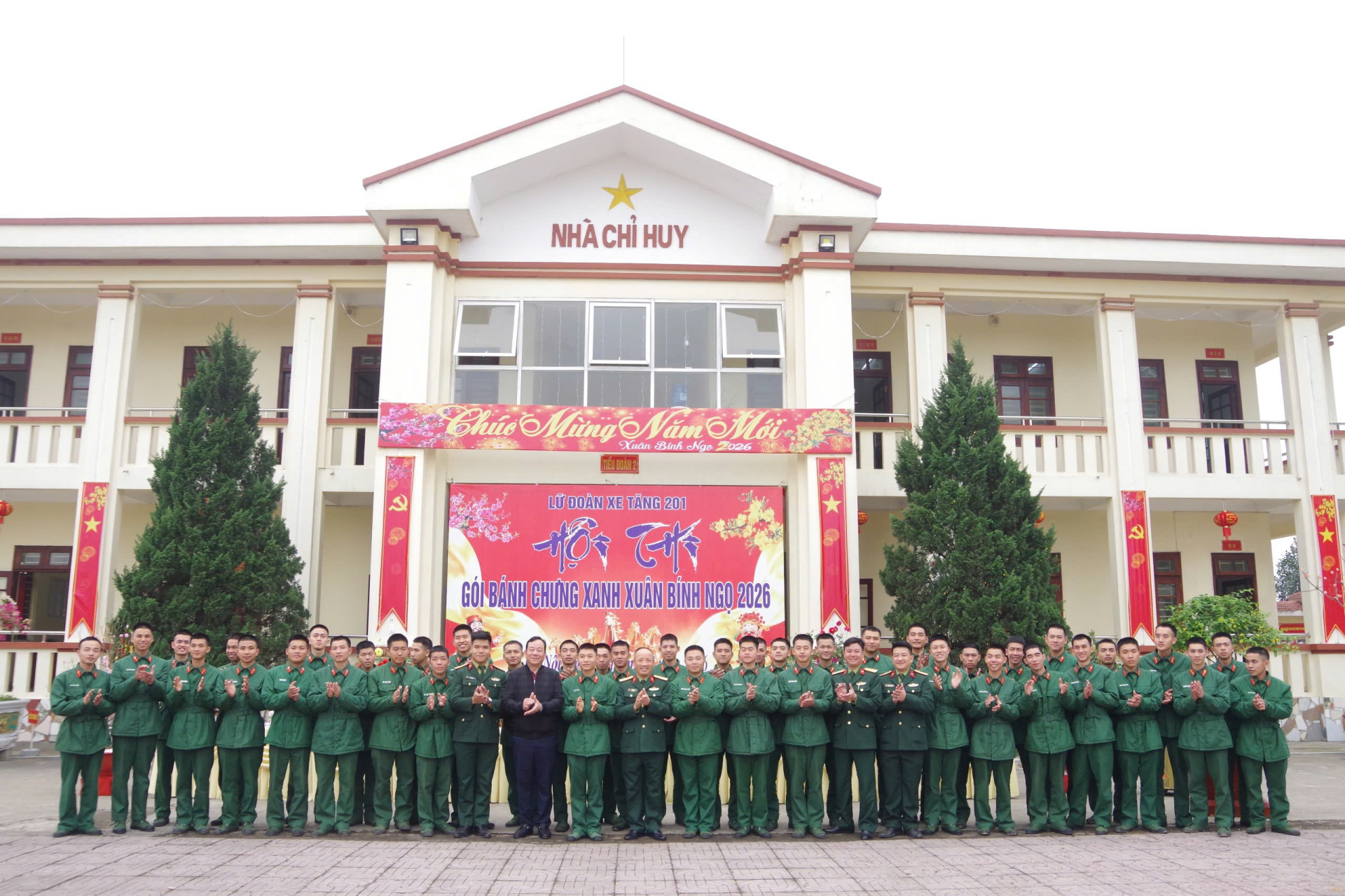 LỮ ĐOÀN 201 TỔ CHỨC HỘI THI GÓI BÁNH CHƯNG XANH XUÂN BÍNH NGỌ 2026