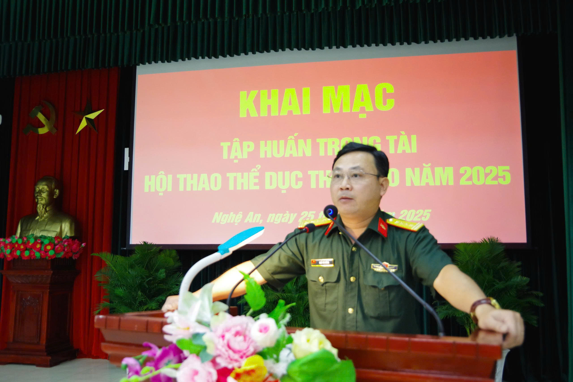 Binh chủng Tăng thiết giáp tổ chức tập huấn trọng tài Hội thao thể dục thể thao năm 2025