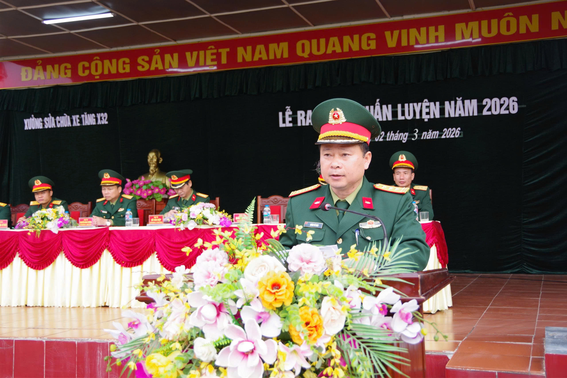 Xưởng Sửa Chữa Xe Tăng X32  Tổ Chức Lễ Ra Quân Huấn Luyện Năm 2026