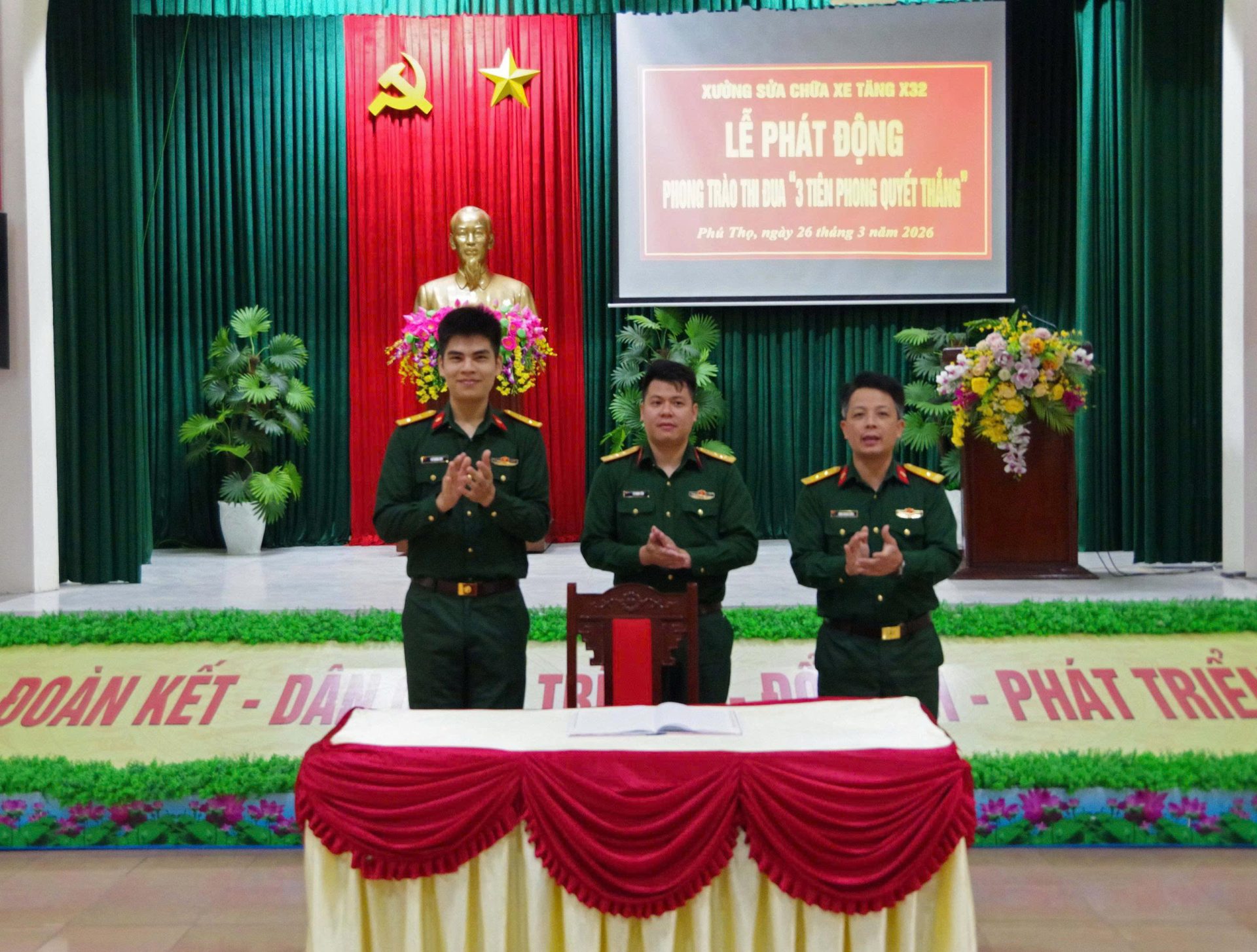 Tuổi trẻ Xưởng sửa chữa xe tăng X32 thi đua “3 tiên phong, quyết thắng”