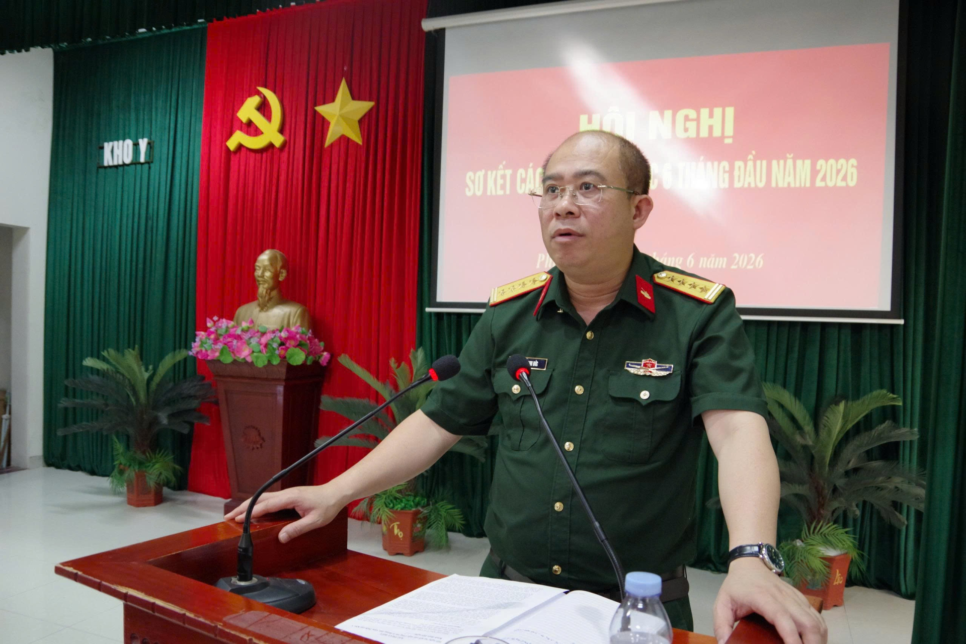 Kho Y tổ chức hội nghị sơ kết các mặt công tác 6 tháng đầu năm 2026