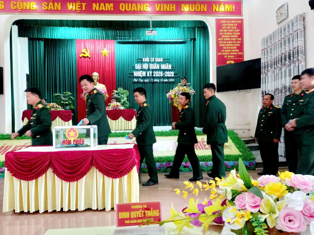 XƯỞNG SỬA CHỮA XE TĂNG X32 TỔ CHỨC THÀNH CÔNG ĐẠI HỘI QUÂN NHÂN NHIỆM KỲ 2026 – 2028 