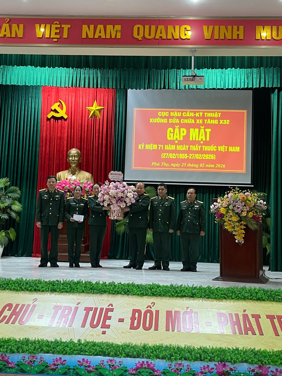 Xưởng Sửa Chữa Xe Tăng X32 Tổ Chức Gặp Mặt Nhân Kỷ Niệm 71 Năm Ngày Thầy Thuốc Việt Nam (27/2)