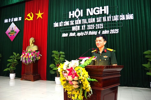 Đảng ủy Lữ đoàn 202 tổng kết công tác kiểm tra, giám sát và kỷ luật của Đảng nhiệm kỳ 2020 – 2025