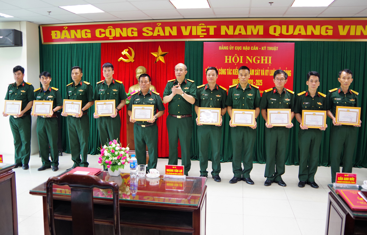 Đảng ủy Cục Hậu cần - Kỹ thuật tổ chức Hội nghị Tổng kết công tác kiểm tra, giám sát và kỷ luật của Đảng nhiệm kỳ 2020 - 2025