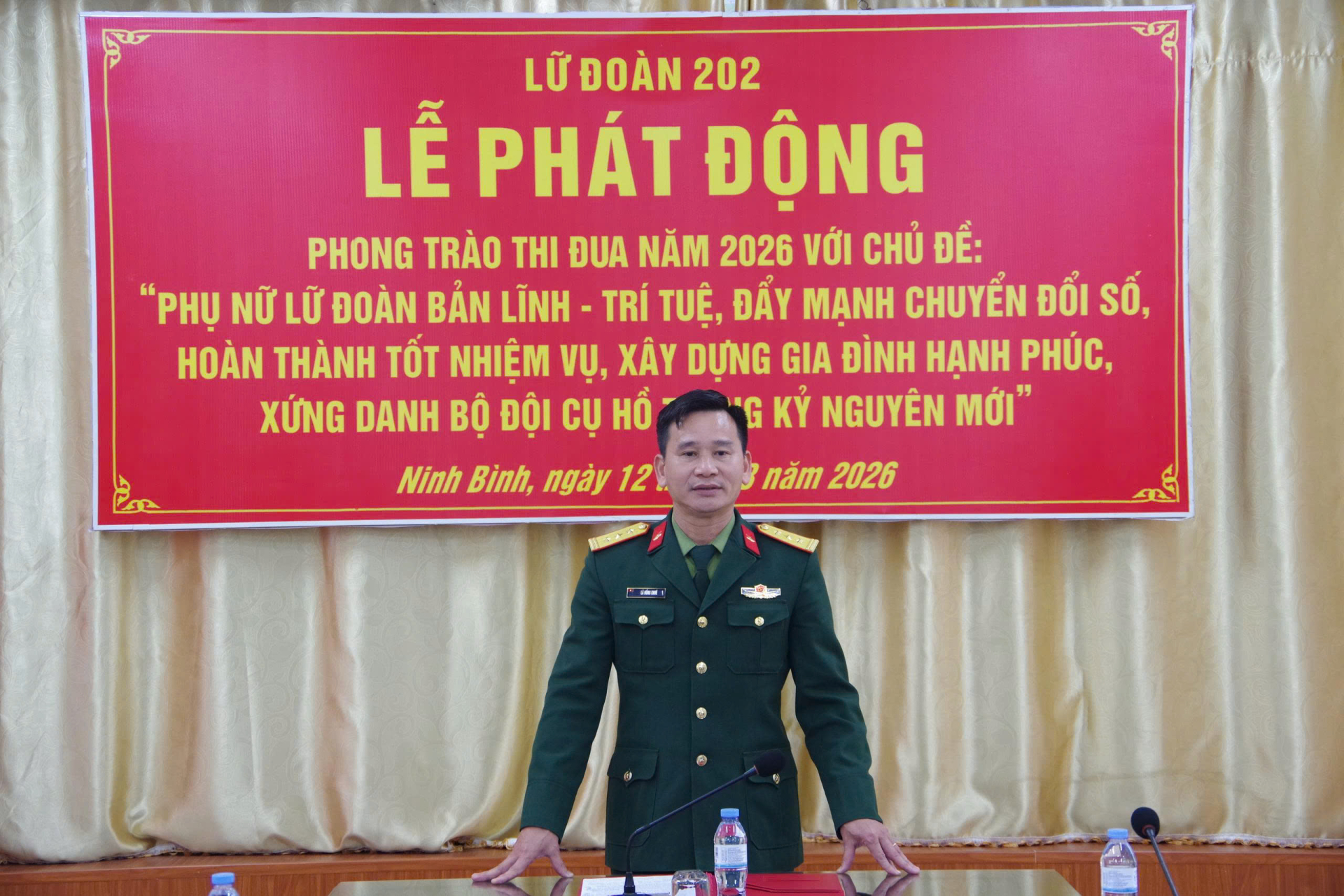 Hội phụ nữ Lữ đoàn TTG 202 phát động phong trào thi đua năm 2026