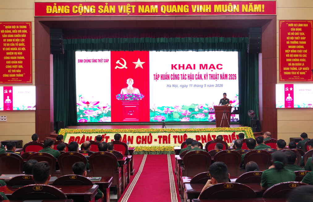Binh chủng Tăng thiết giáp tập huấn công tác hậu cần, kỹ thuật năm 2026