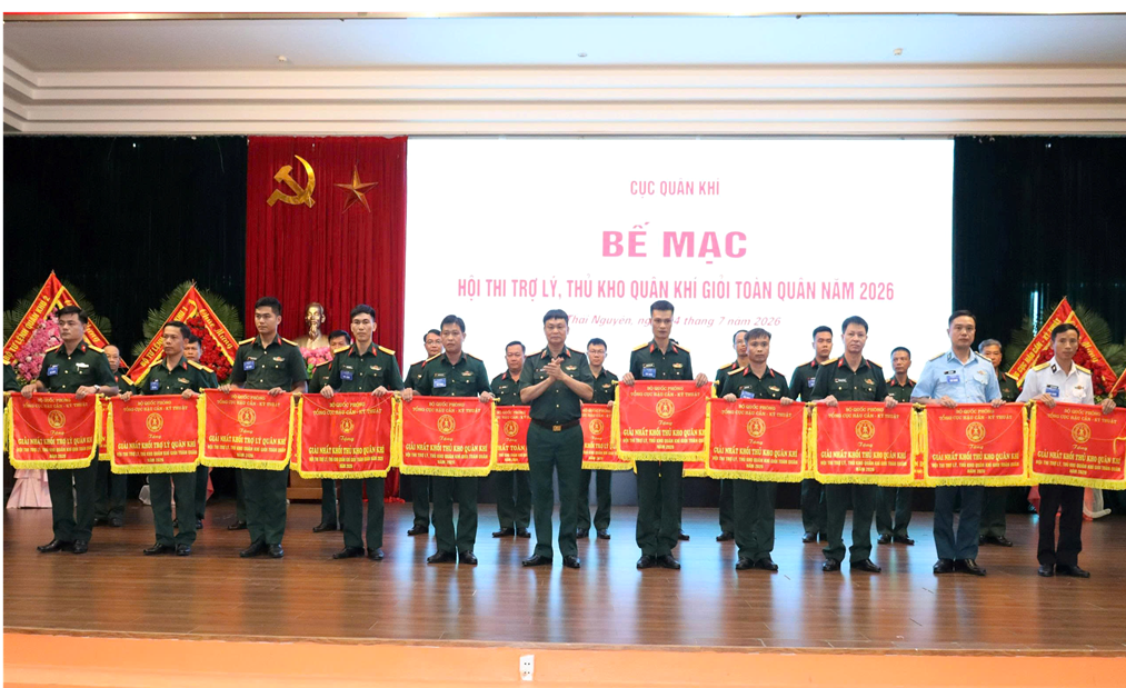 Binh chủng Tăng thiết giáp hoàn thành xuất sắc nhiệm vụ trong Hội thi Trợ lý, thủ kho quân khí giỏi toàn quân năm 2026
