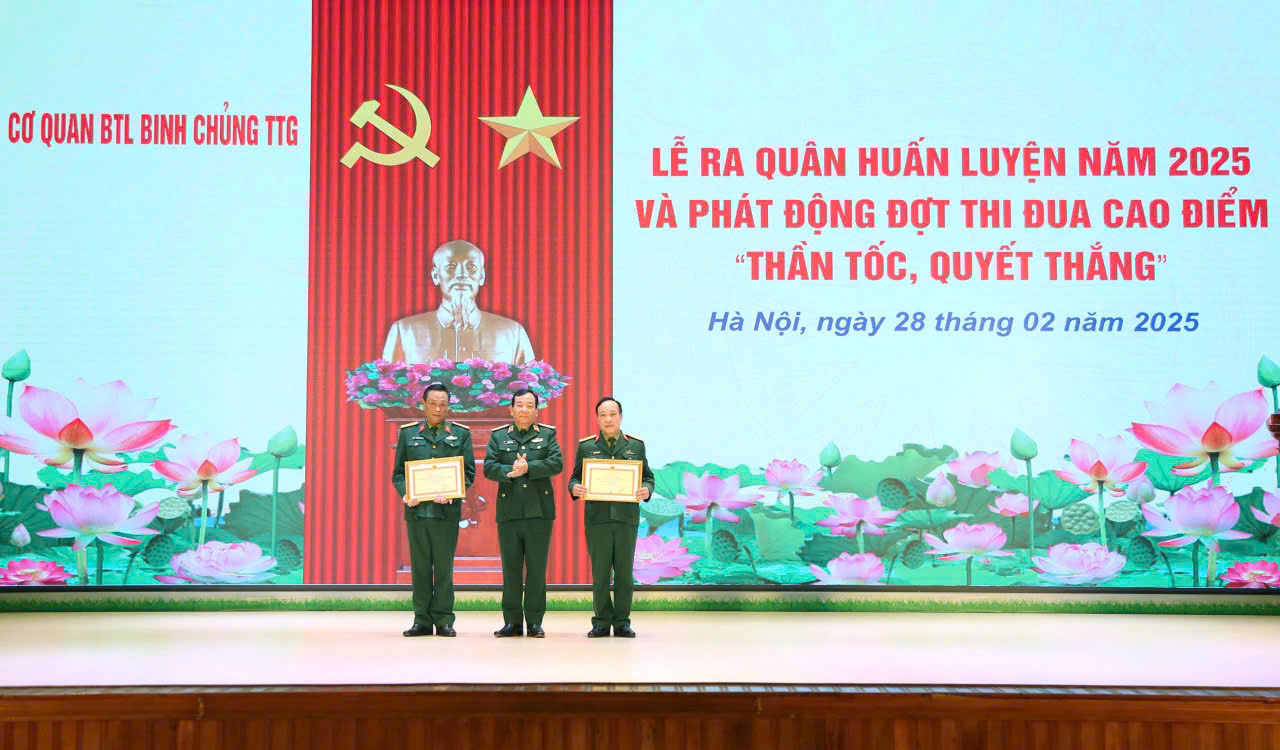 LỄ RA QUÂN HUẤN LUYỆN CÁC CƠ QUAN BINH CHỦNG NĂM 2025  VÀ PHÁT ĐỘNG THI ĐUA CAO ĐIỂM “THẦN TỐC- QUYẾT THẮNG”