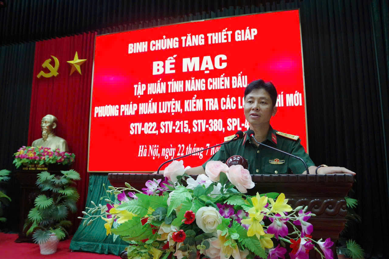 Tập huấn tính năng chiến đấu, phương pháp huấn luyện, kiểm tra Các loại vũ khí mới: STV-022, STV-215, STV-380, SPL-40 năm 2025
