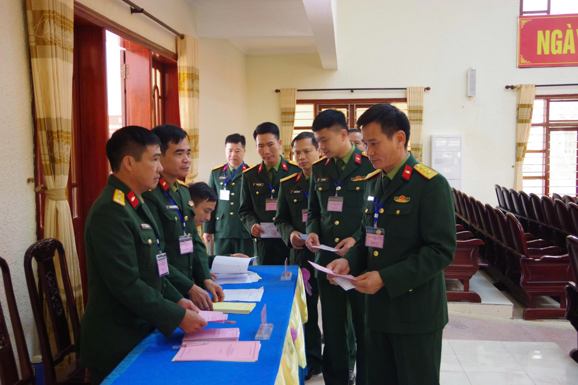 Rộn ràng không khí bầu cử đại biểu Quốc hội khóa XVI và đại biểu Hội đồng nhân dân các cấp nhiệm kỳ 2026 - 2031 tại Lữ đoàn TTG 202