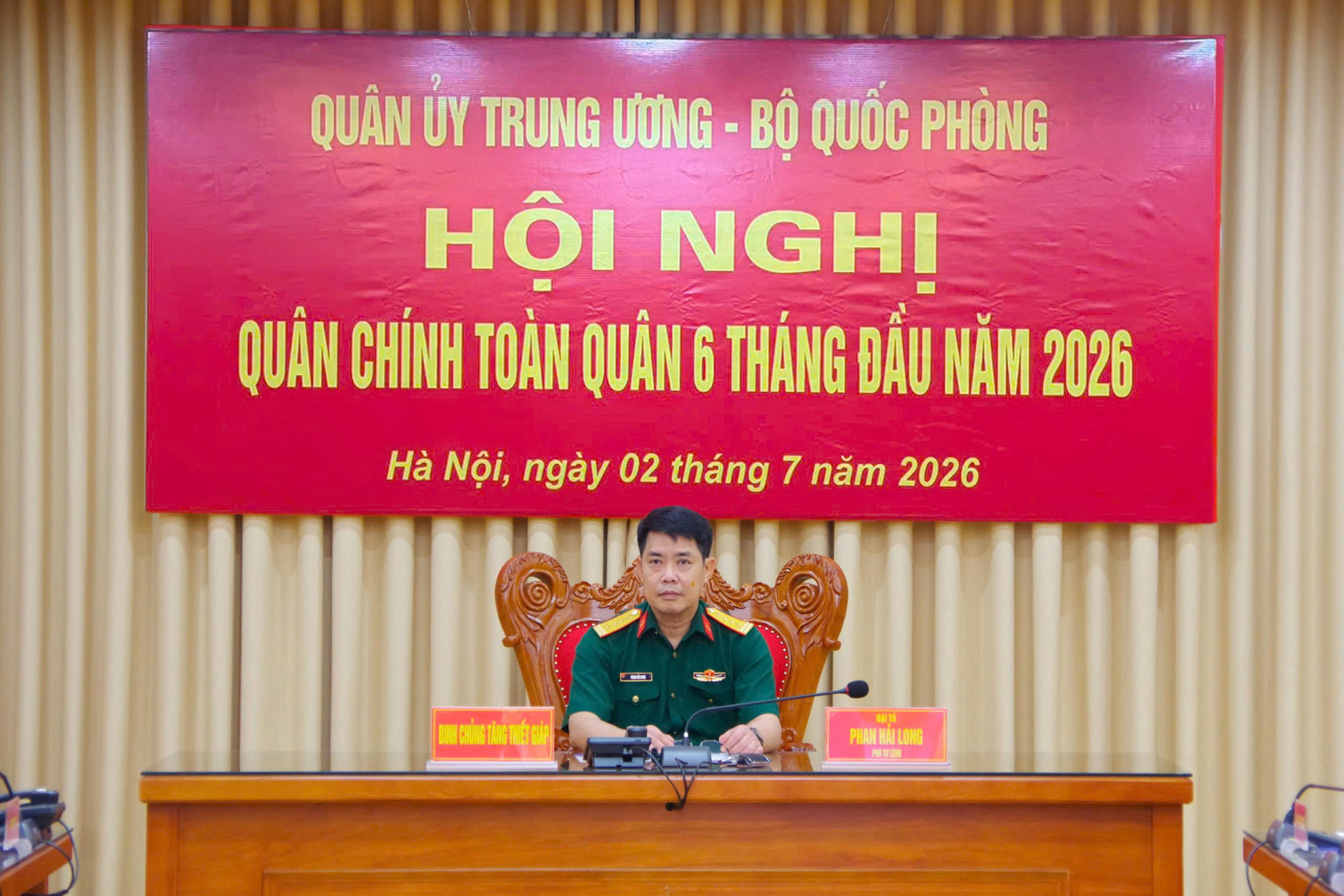 Tham dự Hội nghị quân chính toàn quân 6 tháng đầu năm 2026