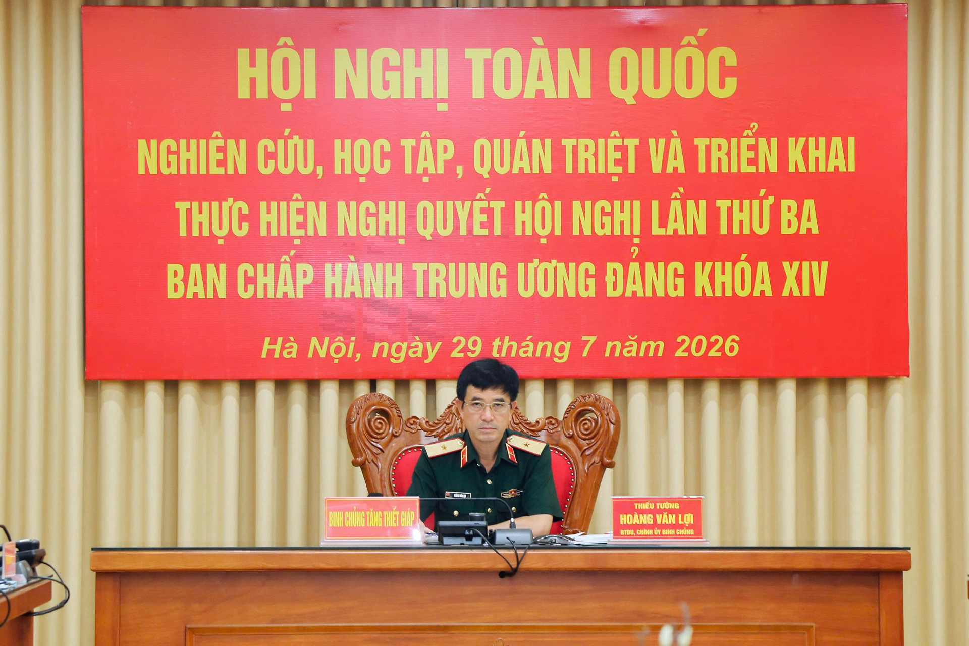 Tham gia Hội nghị toàn quốc nghiên cứu, học tập, quán triệt,  triển khai thực hiện Nghị quyết Hội nghị lần thứ Ba  Ban Chấp hành Trung ương Đảng khóa XIV