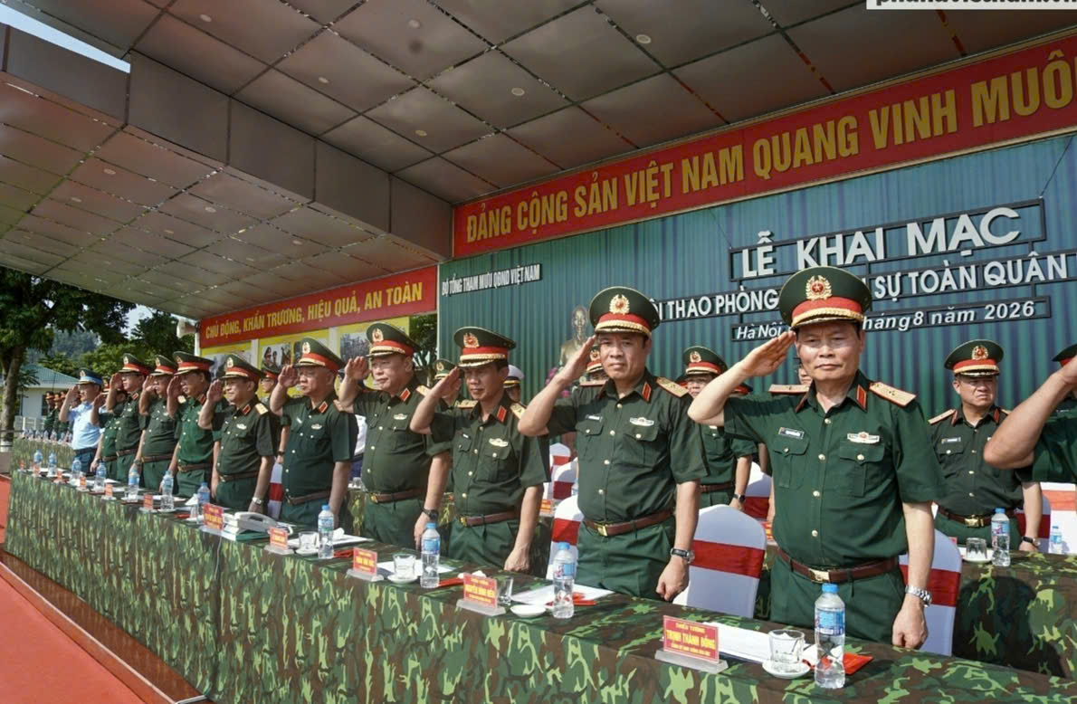 Khai mạc Hội thao phòng thủ dân sự toàn quân năm 2026