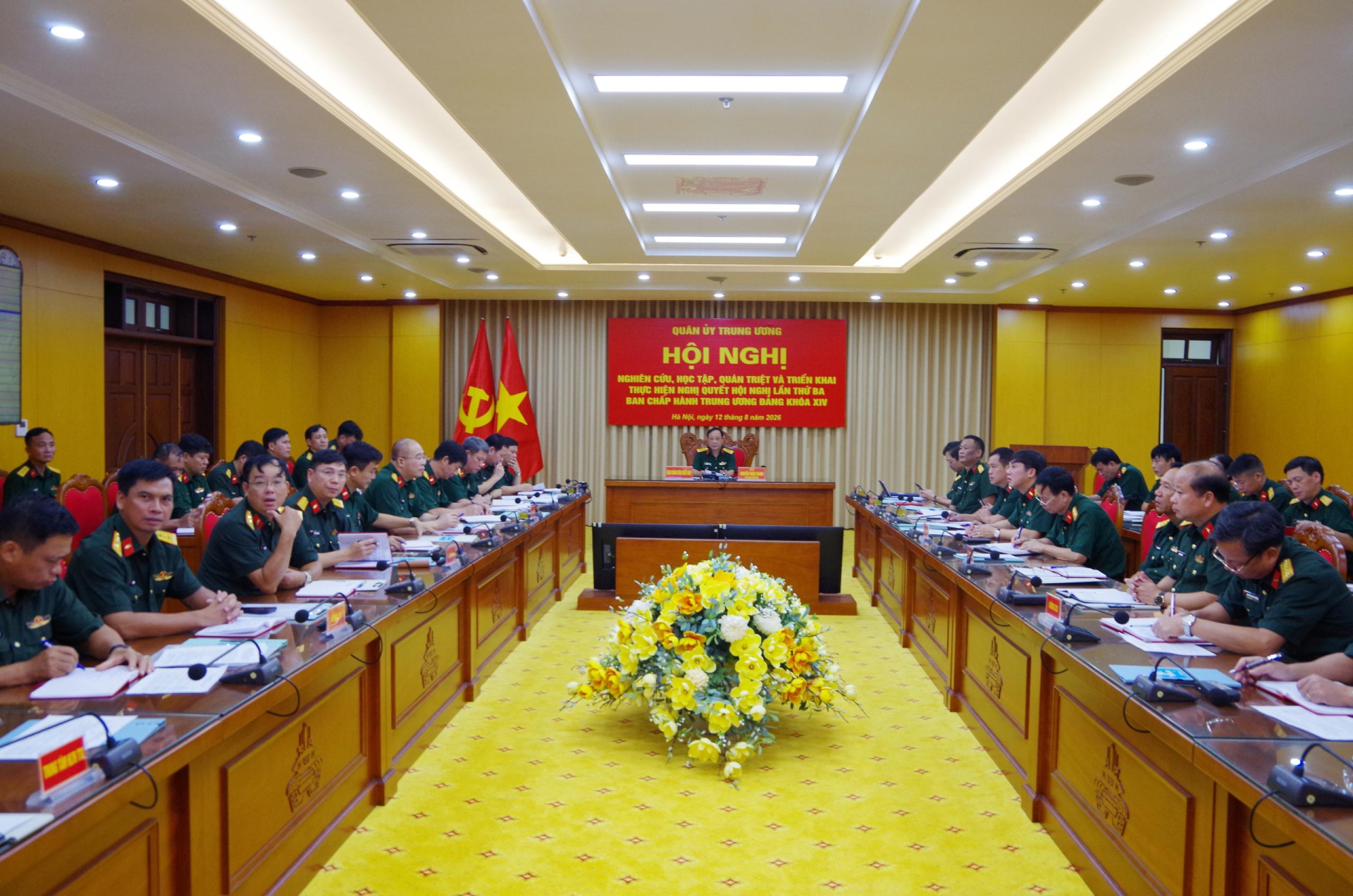 Tham gia Hội nghị Quân ủy Trung ương nghiên cứu, học tập, quán triệt,  triển khai thực hiện Nghị quyết Hội nghị lần thứ ba  Ban Chấp hành Trung ương Đảng khóa XIV